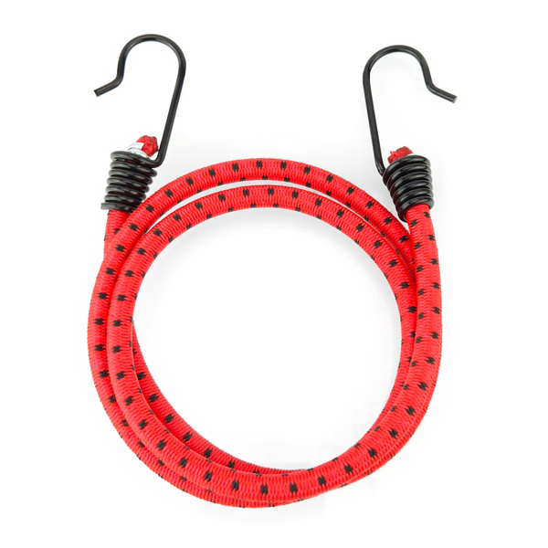 Guma transportowa 8 mm z haczykami - ekspandor czerwony - 100cm / 2 sztuki
