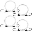 Guma transportowa 8 mm z haczykami - ekspandor biały - 60cm / 4 sztuki