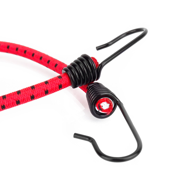 Guma transportowa 8 mm z haczykami - ekspandor czerwony - 40cm / 4 sztuki