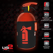 Uchwyt gaśnicy na rzep z nadrukiem - UG2-RED