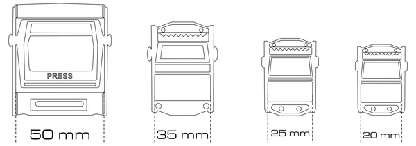 Samozaciskowa klamra zacisk pasa parcianego 25 mm