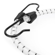 Guma transportowa 8 mm z haczykami - ekspandor biały - 50cm / 10 sztuk