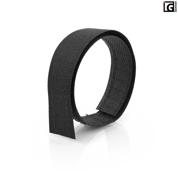 Zestaw opasek rzepowych do siatek 1,6x28cm - kolor czarny / 4 szt.