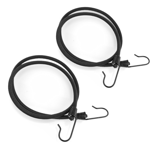 Guma transportowa 8 mm z haczykami - ekspandor czarny - 120cm / 2 sztuki