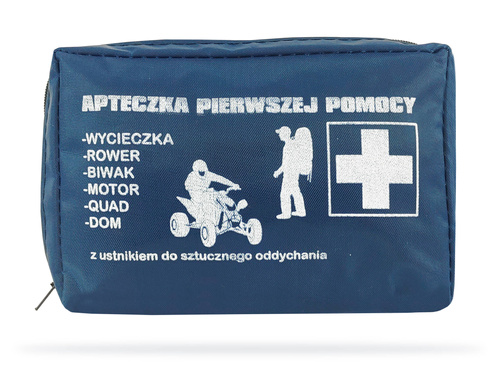 Mała turystyczna apteczka z wyposażeniem