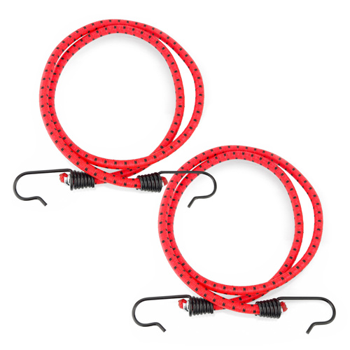 Guma transportowa 8 mm z haczykami - ekspandor czerwony - 150cm / 2 sztuki