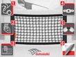 Siatka płotek do bagażnika Skoda Rapid II liftback