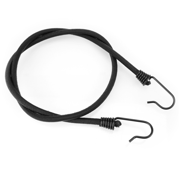 Guma transportowa 8 mm z haczykami - ekspandor czarny - 100cm / 10 sztuk