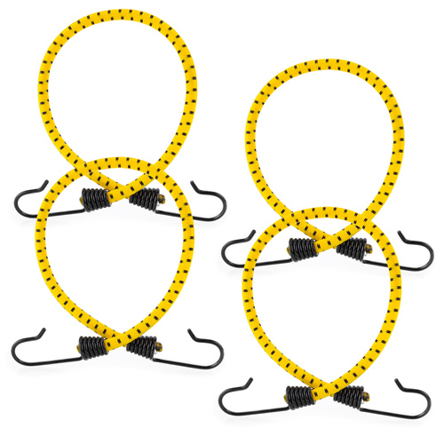 Guma transportowa 8 mm z haczykami - ekspandor żółty - 40cm / 4 sztuki