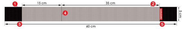 Autorzep – uchwyt na rzep do bagażnika, 60 cm, szary