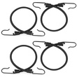Guma transportowa 8 mm z haczykami - ekspandor czarny - 50cm / 4 sztuki 