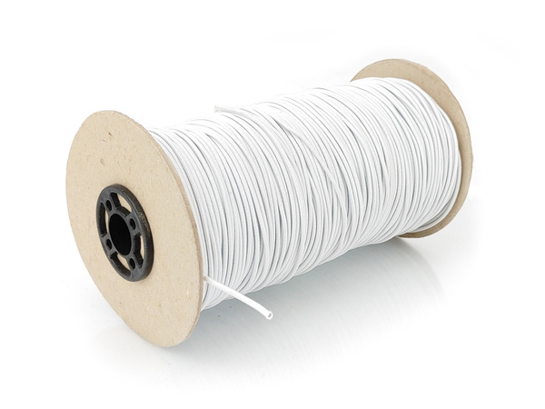 Guma odzieżowa okrągła – biała 1,7 mm – na metry
