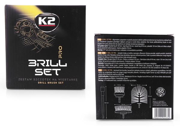 Zestaw szczotek na wiertarkę K2 BRILL SET PRO