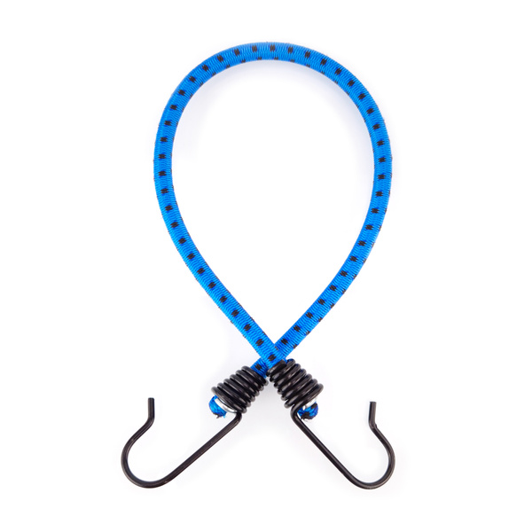 Guma transportowa 8 mm z haczykami - ekspandor niebieski - 40cm / 10 sztuk