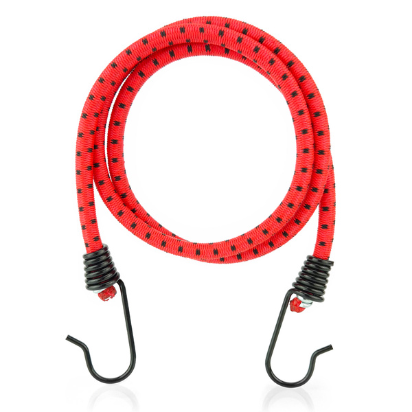 Guma transportowa 8 mm z haczykami - ekspandor czerwony - 200cm / 10 sztuk