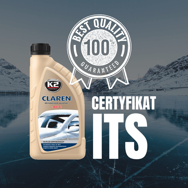 ZIMOWY koncentrat do spryskiwaczy K2 CLAREN do -80°C 1L