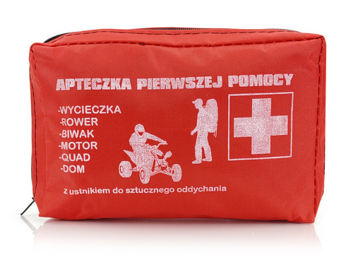 Mała turystyczna apteczka z wyposażeniem