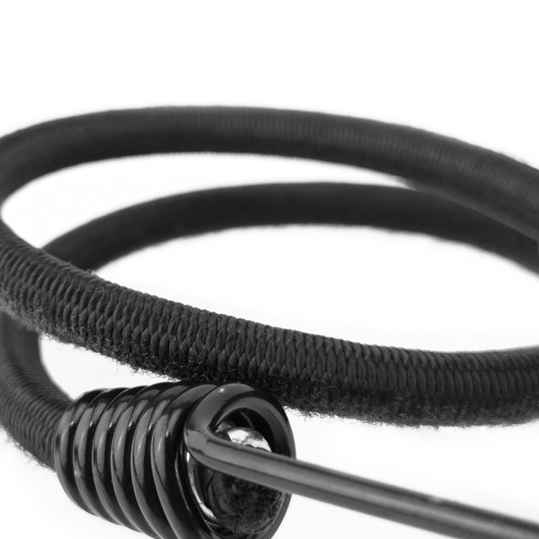 Guma transportowa 8 mm z haczykami - ekspandor czarny - 40cm / 10 sztuk