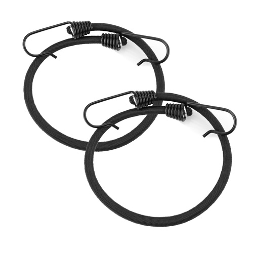 Guma transportowa 8 mm z haczykami - ekspandor czarny - 60cm / 2 sztuki