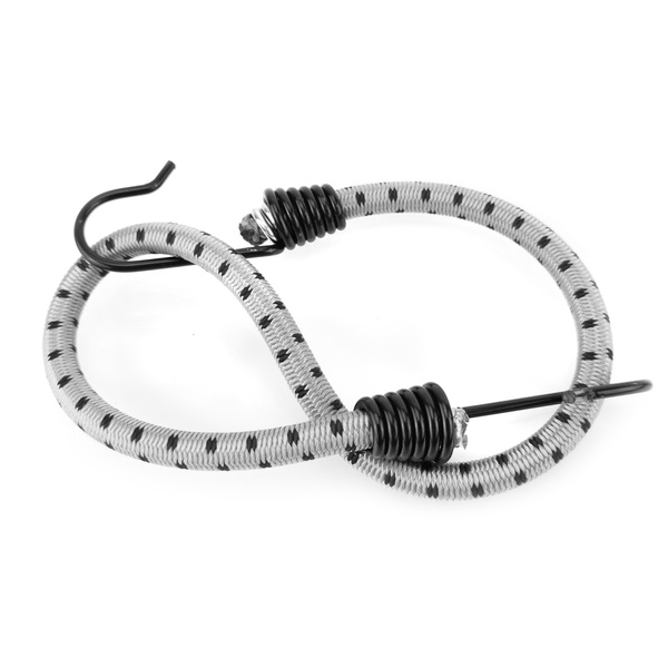 Guma transportowa z haczykami - ekspandor szary - 30cm / 10 sztuk