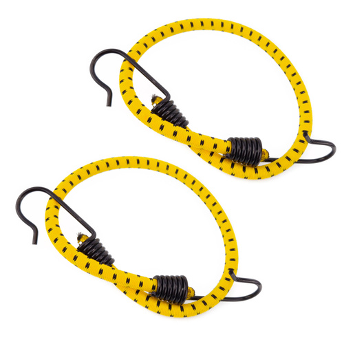 Guma transportowa 8 mm z haczykami - ekspandor żółty - 50cm / 2 sztuki