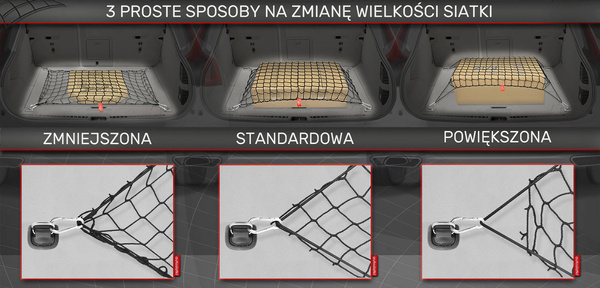 Siatka do bagażnika Lexus LS V Sedan