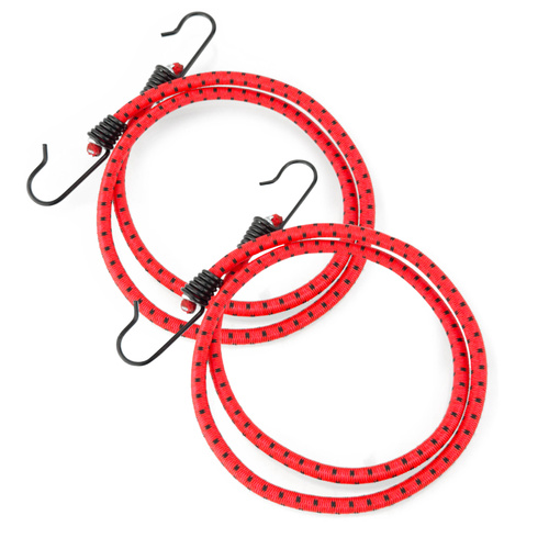 Guma transportowa 8 mm z haczykami - ekspandor czerwony - 200cm / 2 sztuki