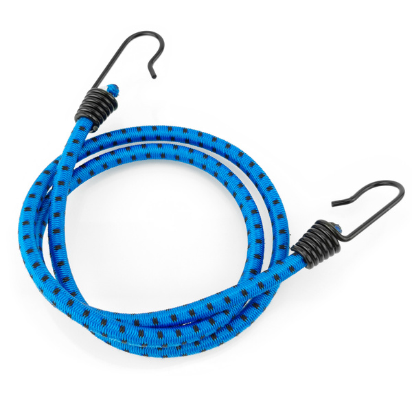 Guma transportowa 8 mm z haczykami - ekspandor niebieski - 100cm / 4 sztuki