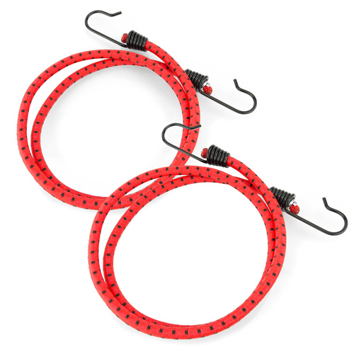 Guma transportowa 8 mm z haczykami - ekspandor czerwony - 120cm / 2 sztuki