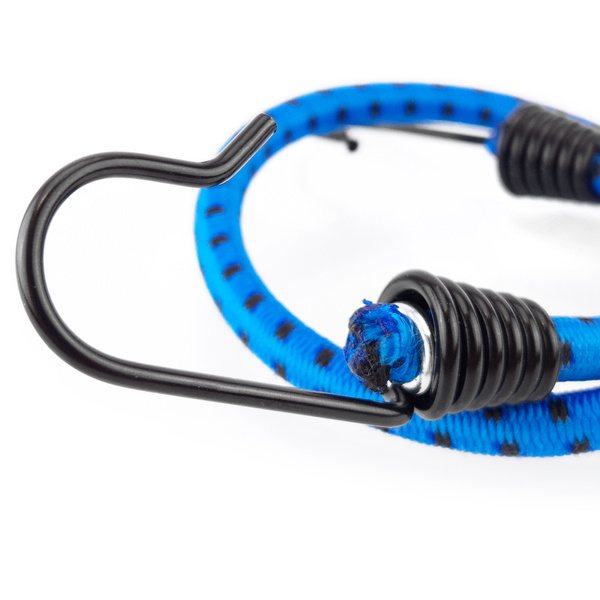 Guma transportowa 8 mm z haczykami - ekspandor niebieski - 70cm / 10 sztuk