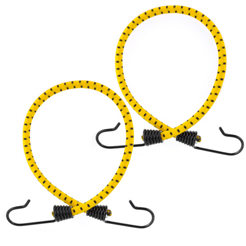 Guma transportowa 8 mm z haczykami - ekspandor żółty - 40cm / 2 sztuki