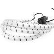 Guma transportowa 8 mm z haczykami - ekspandor biały - 100cm / 4 sztuki