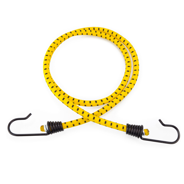 Guma transportowa 8 mm z haczykami - ekspandor żółty - 150cm / 2 sztuki