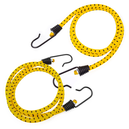 Guma transportowa 8 mm z haczykami - ekspandor żółty - 100cm / 2 sztuki