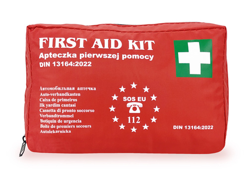 Apteczka samochodowa z wyposażeniem DIN 13164