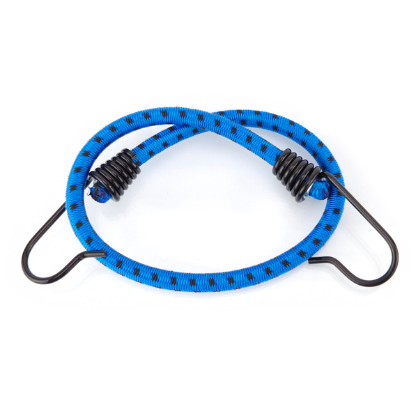 Guma transportowa 8 mm z haczykami - ekspandor niebieski - 60cm / 10 sztuk