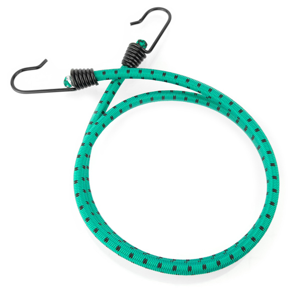 Guma transportowa 8 mm z haczykami - ekspandor zielony - 80cm / 10 sztuk