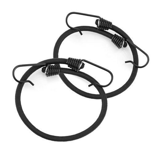 Guma transportowa 8 mm z haczykami - ekspandor czarny - 70cm / 2 sztuki