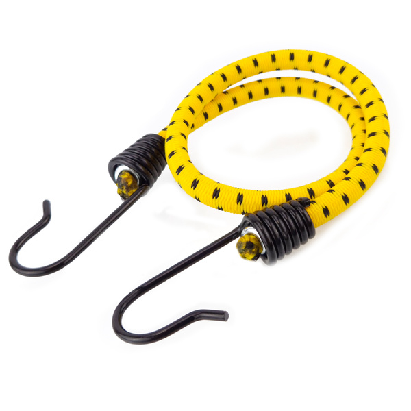 Guma transportowa 8 mm z haczykami - ekspandor żółty - 60cm / 2 sztuki