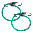 Guma transportowa 8 mm z haczykami - ekspandor zielony - 60cm / 2 sztuki