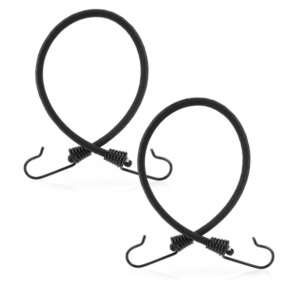 Guma transportowa 8 mmz haczykami - ekspandor czarny - 40cm / 2 sztuki