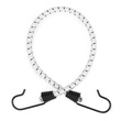 Guma transportowa 8 mm z haczykami - ekspandor biały - 40cm / 10 sztuk