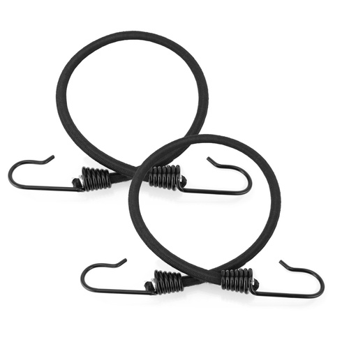 Guma transportowa 8 mm z haczykami - ekspandor czarny - 50cm / 2 sztuki