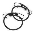 Guma transportowa 8 mm z haczykami - ekspandor czarny - 70cm / 2 sztuki