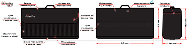Organizer torba do bagażnika – CargoBag 10.4