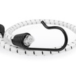 Guma transportowa 8 mm z haczykami - ekspandor biały - 70cm / 10 sztuk