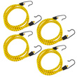 Guma transportowa 8 mm z haczykami - ekspandor żółty - 100cm / 4 sztuki