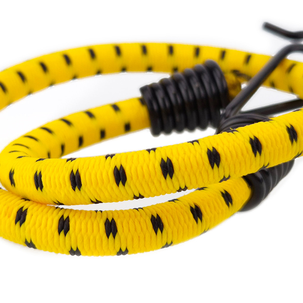 Guma transportowa z haczykami - ekspandor żółty - 30cm 