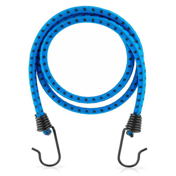 Guma transportowa 8 mm z haczykami - ekspandor niebieski - 90cm / 10 sztuk