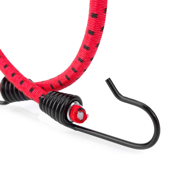 Guma transportowa 8 mm z haczykami - ekspandor czerwony - 200cm / 10 sztuk